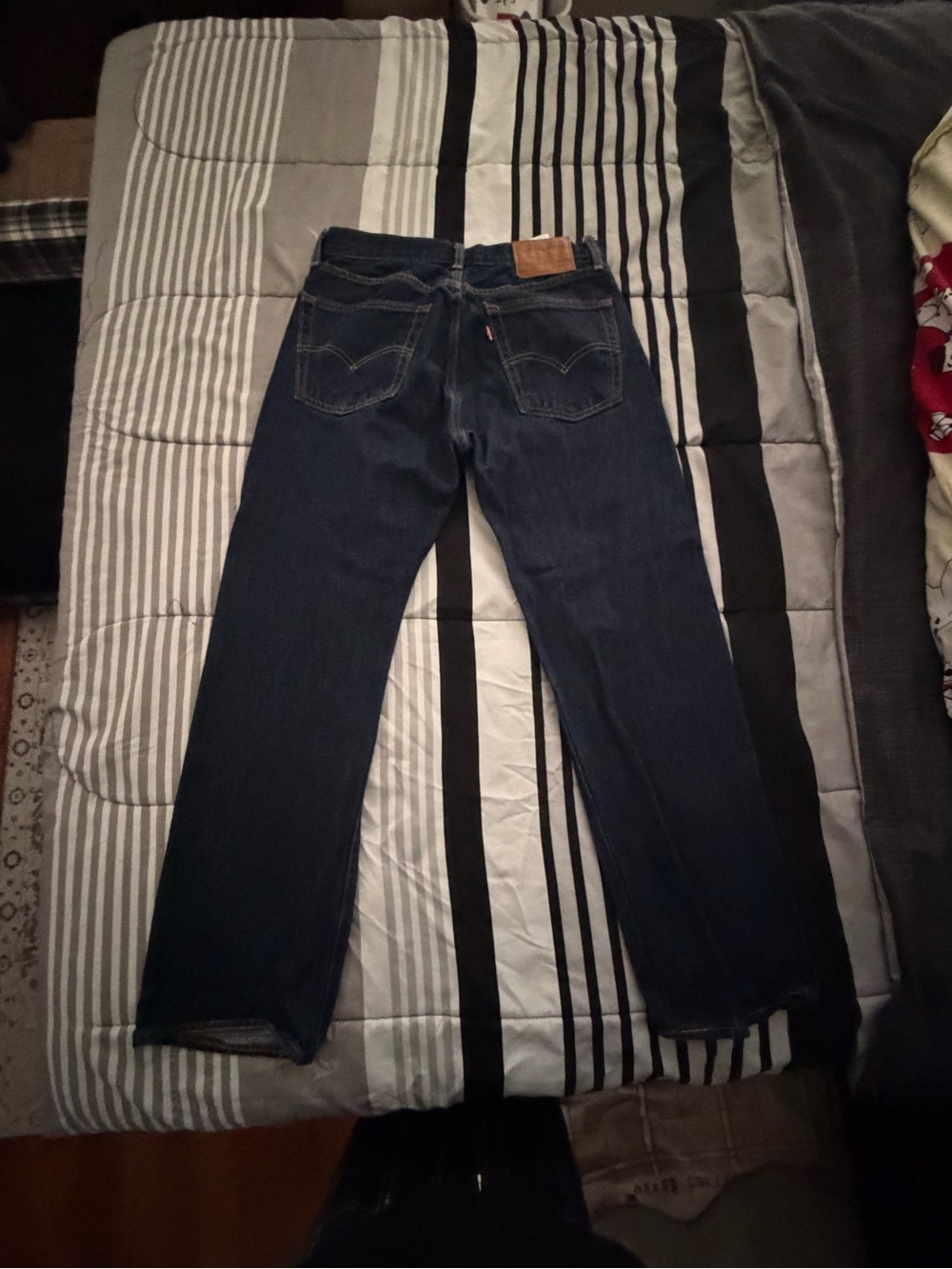 Levi's Dark Blue Straight Jeans - Picture 2 of 2